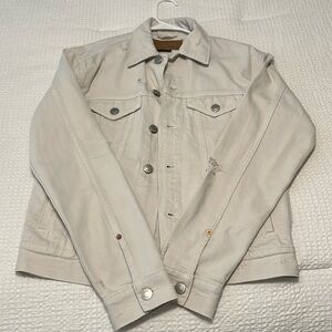 American Eagle Mens White Jean Jacket in XS